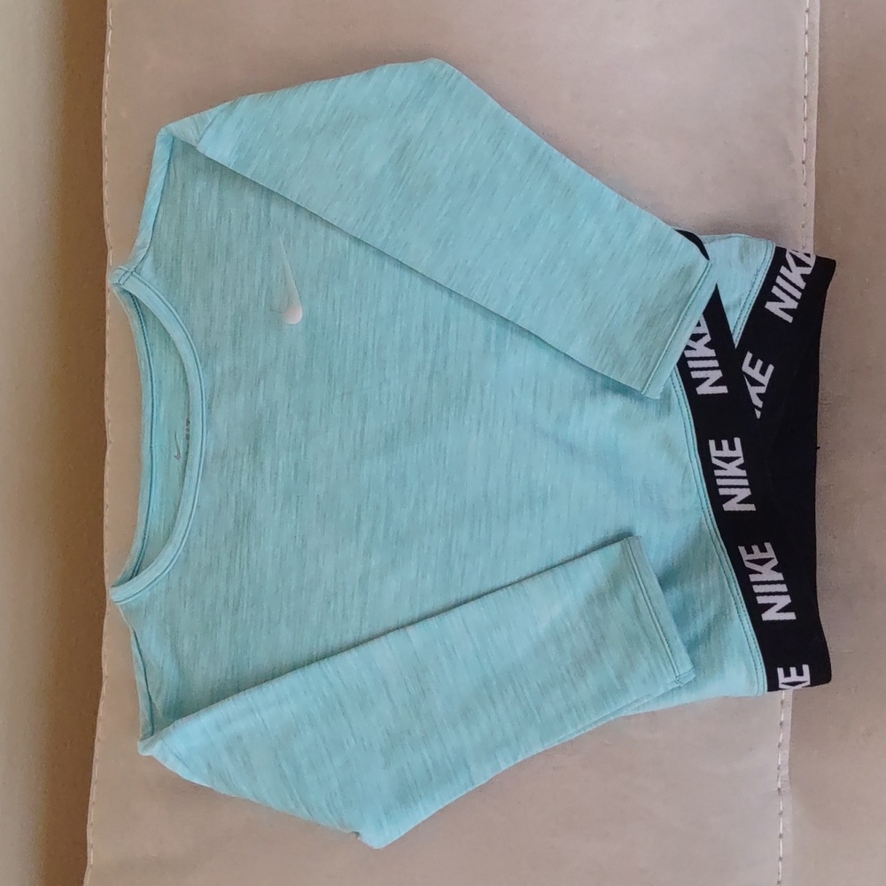 NIKE | Long Sleeve Drop Shoulder Logo Band Top Dri-Fit